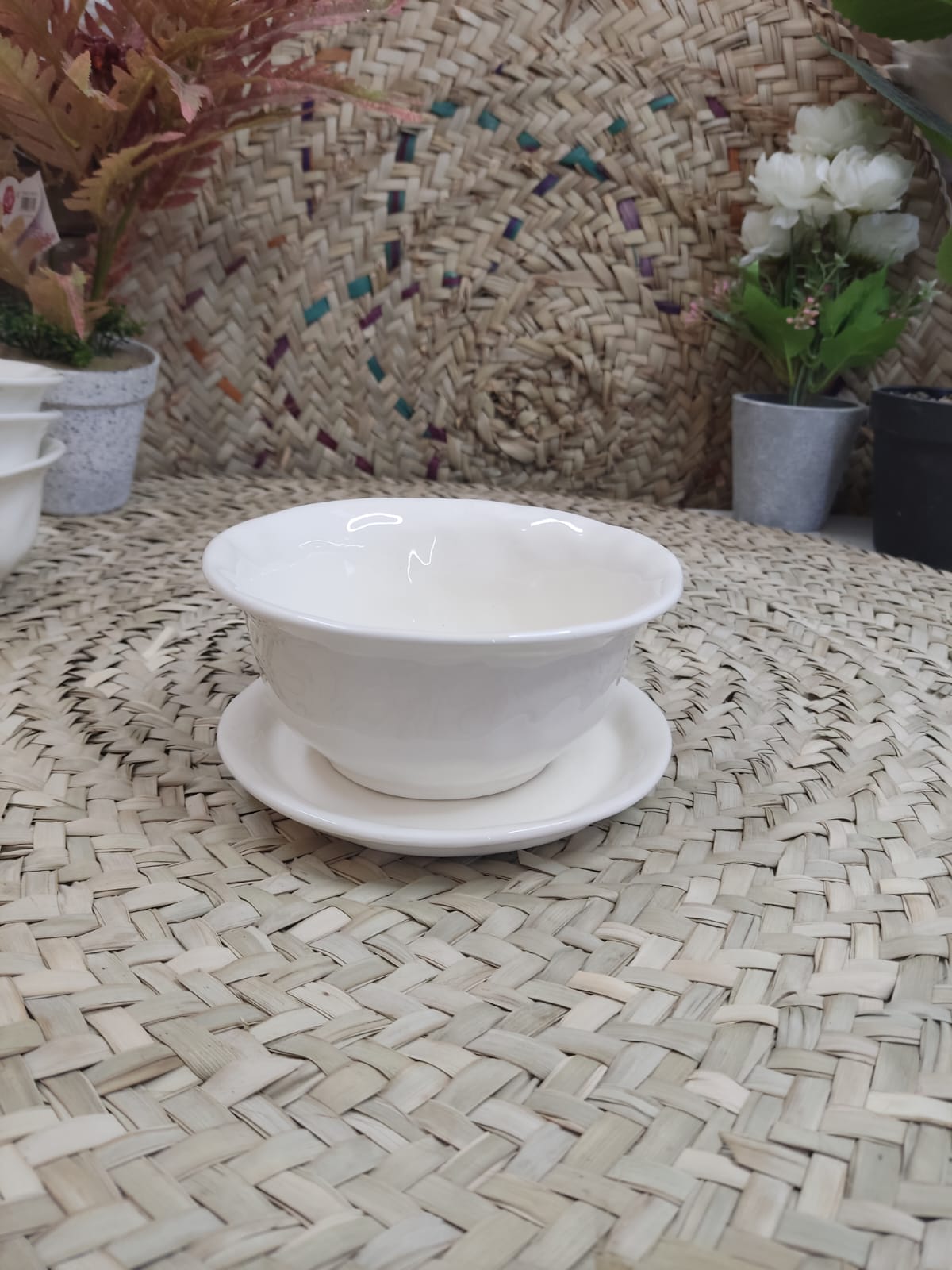 Eterna Luxe Porcelain Bowl with Plate - Diqqawi Plates