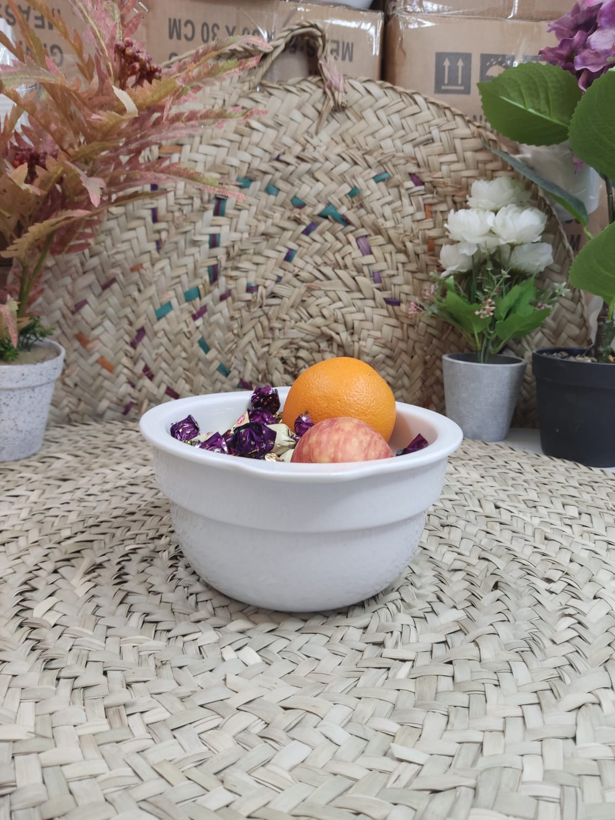 Medium Luxury Porcelain Bowl – Bright Gray - Diqqawi Plates