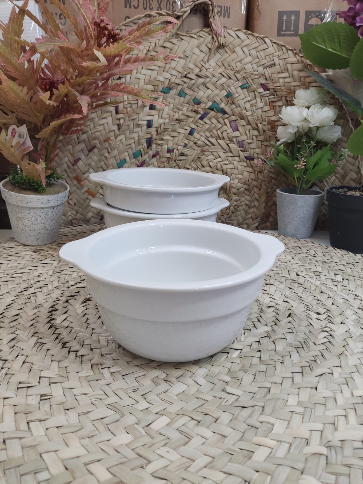 Medium Luxury Porcelain Bowl – Bright Gray - Diqqawi Plates