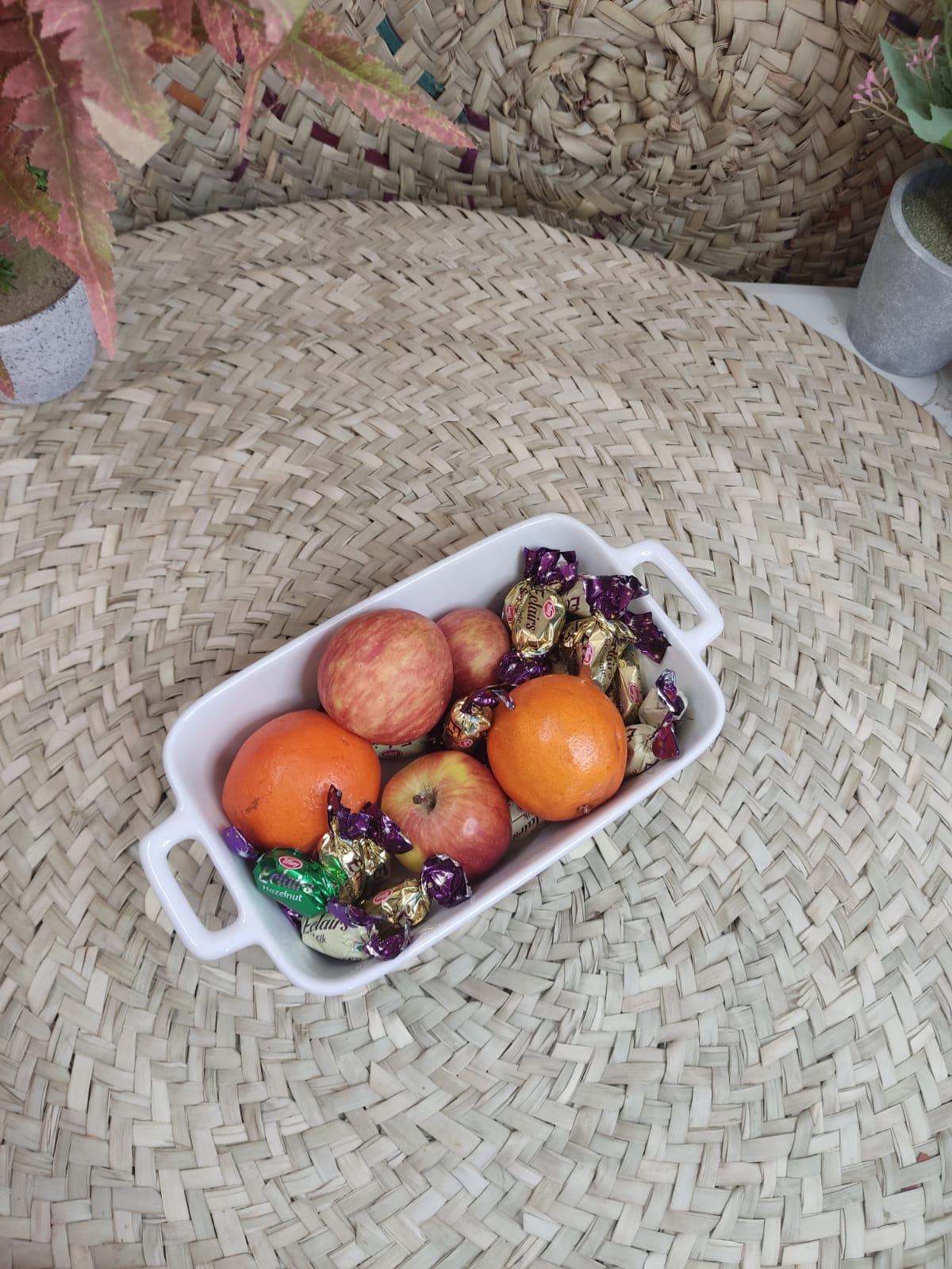 Medium Porcelain Rectangular Dish Bowl styl20 - Diqqawi Plates