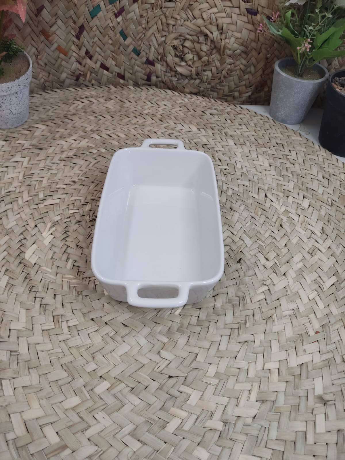 Medium Porcelain Rectangular Dish Bowl styl20 - Diqqawi Plates