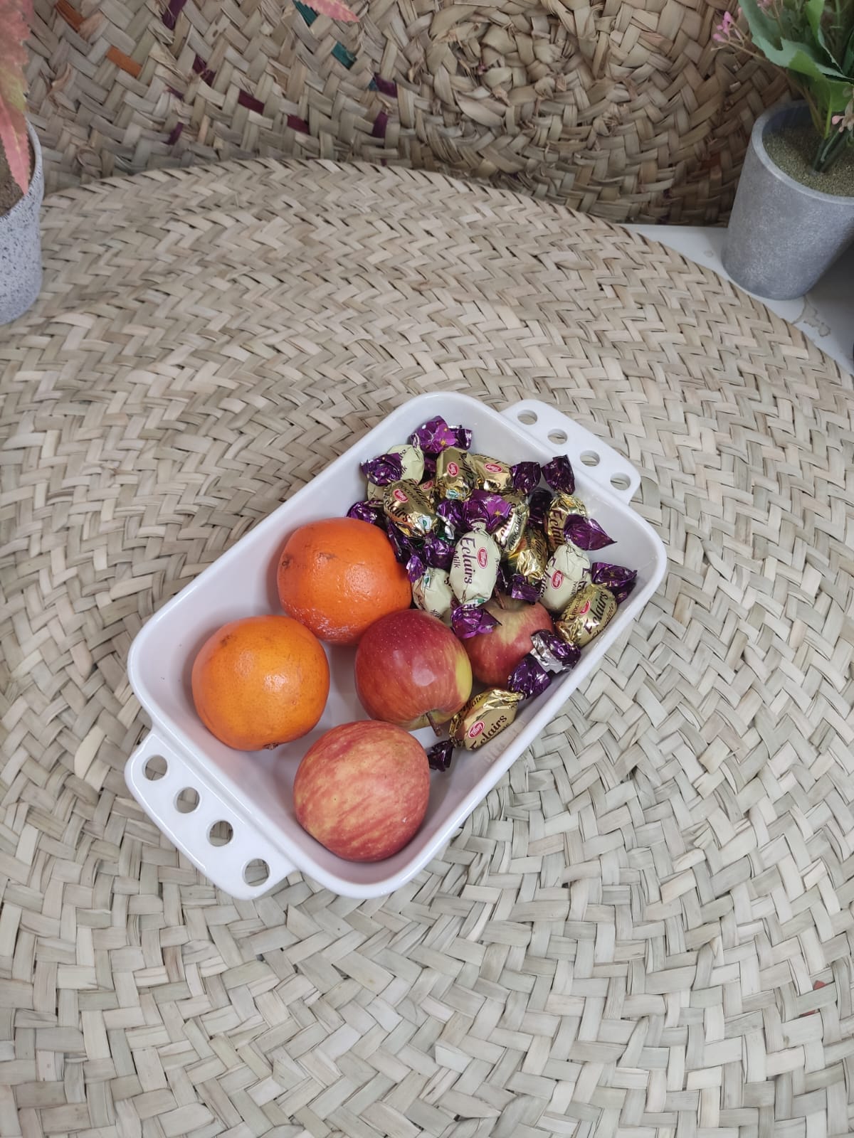 Medium Porcelain Rectangular Dish Bowl styl21 - Diqqawi Plates