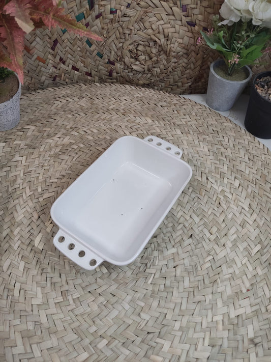 Medium Porcelain Rectangular Dish Bowl styl21 - Diqqawi Plates