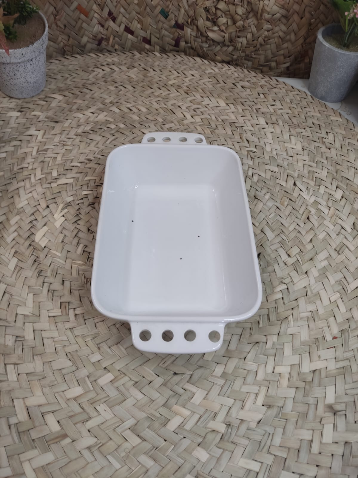 Medium Porcelain Rectangular Dish Bowl styl21 - Diqqawi Plates