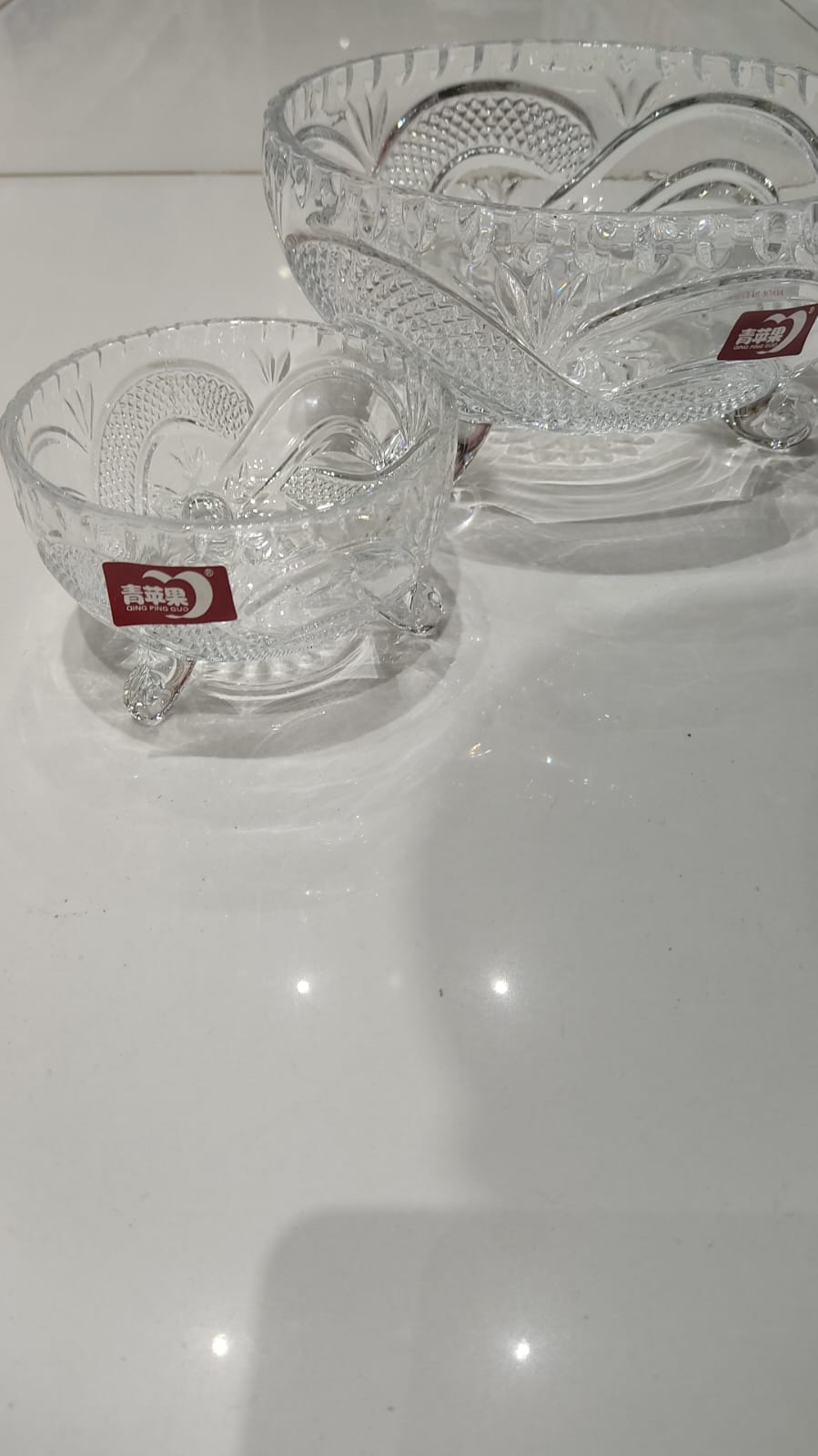 7pcs set Glass Serving Dessert Bowls styl3 - Diqqawi Plates
