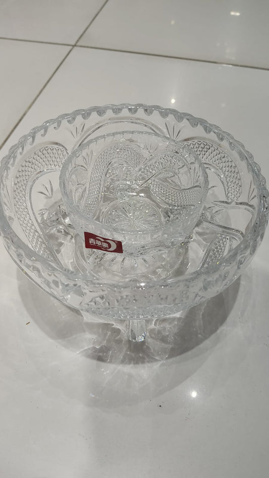 7pcs set Glass Serving Dessert Bowls styl3 - Diqqawi Plates