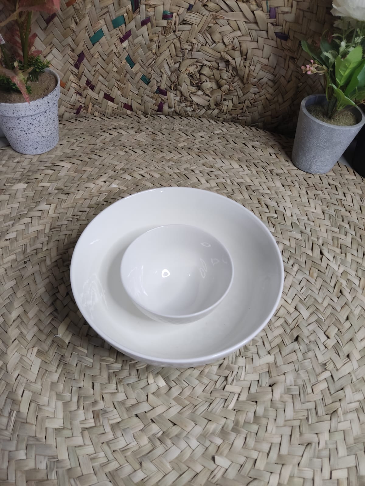 Premium Porcelain Serving Bowl Set – 7 Pieces model B - Diqqawi Plates