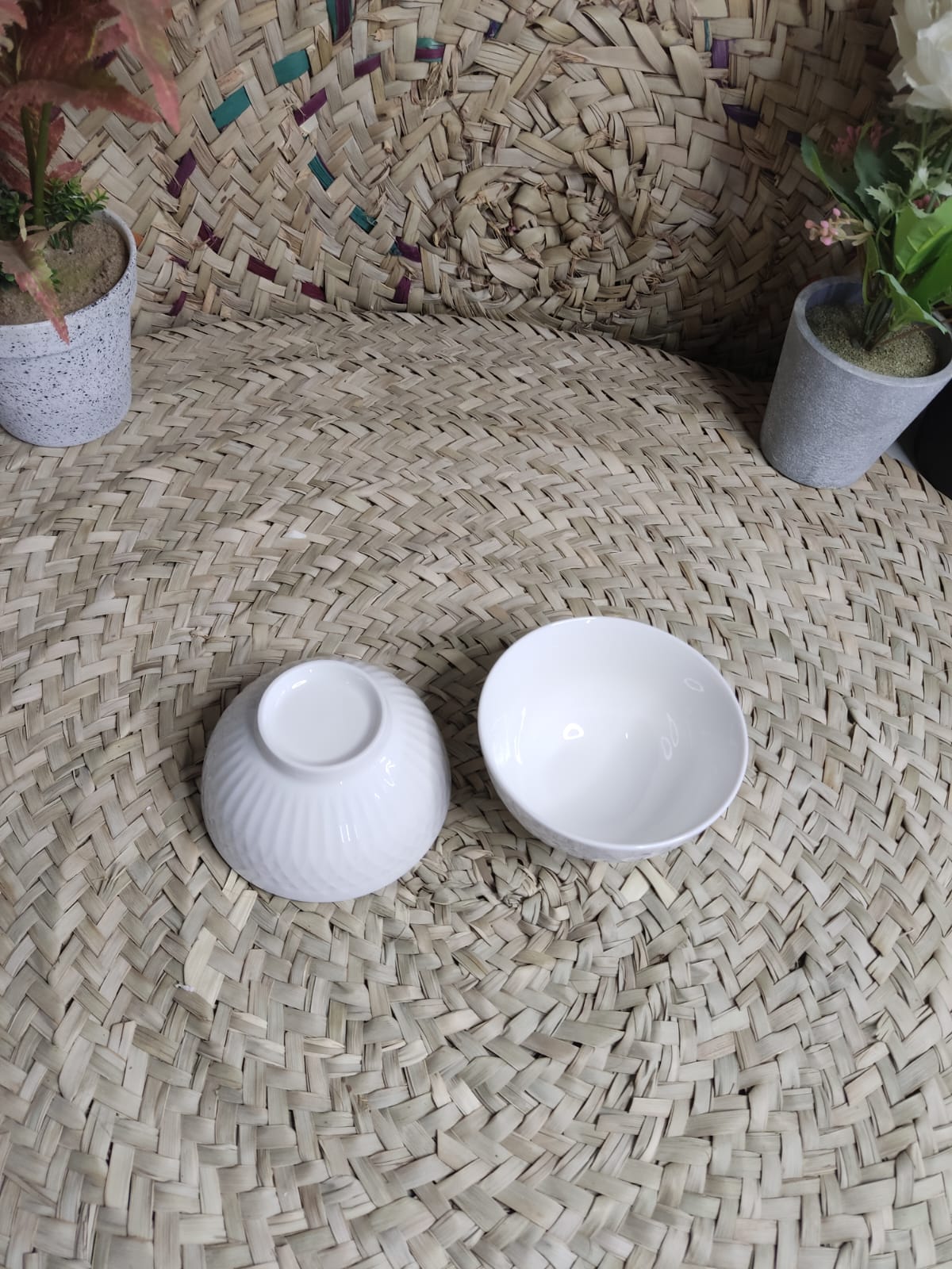 Premium Porcelain Serving Bowl Set – 7 Pieces model B - Diqqawi Plates