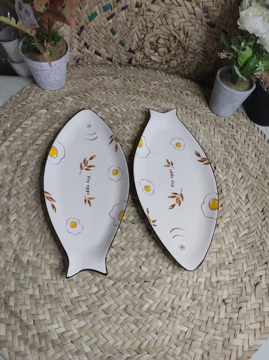 Decorative Large Fish Plate for Multiple purpose - Diqqawi Plates