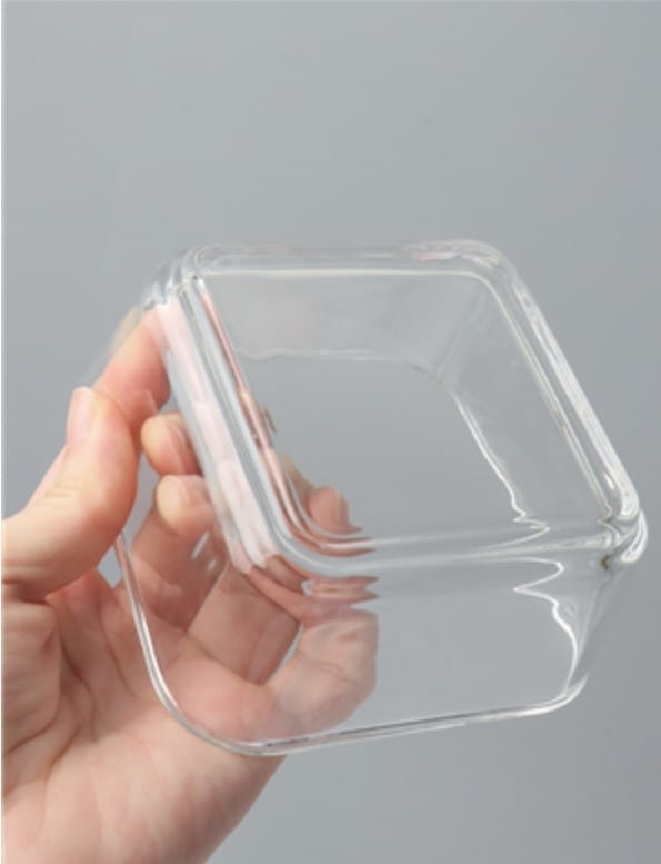 Square Glass Bowls Set of 6