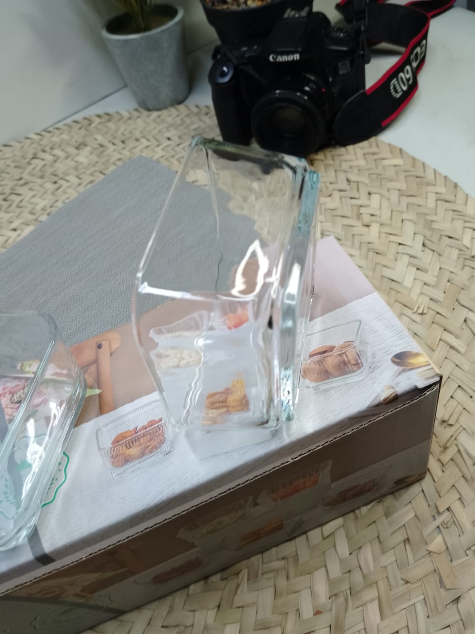 Square Glass Bowls Set of 6