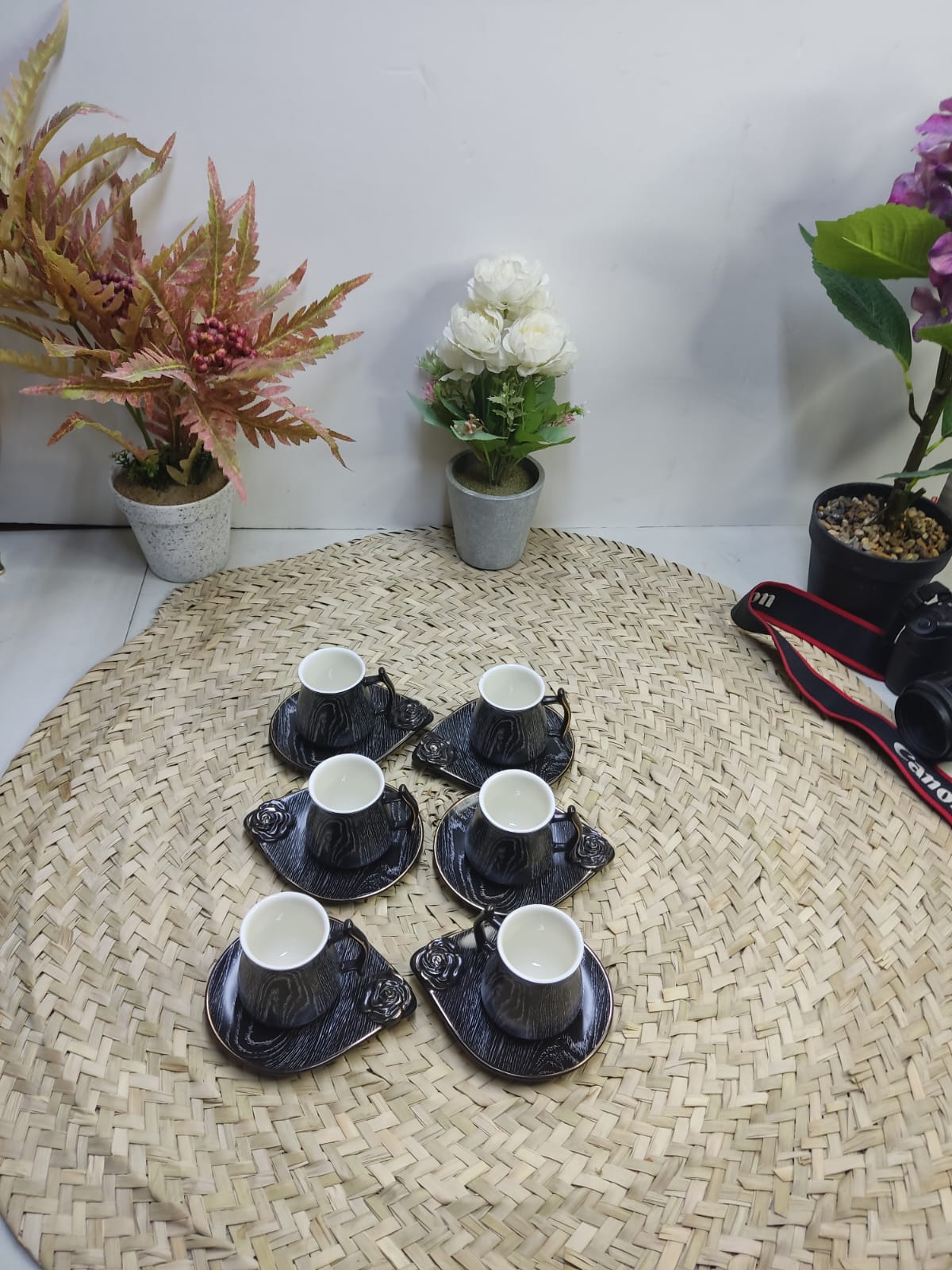 Luxury Coffee Cup Set – 6 Cups & 6 Plates - styl3