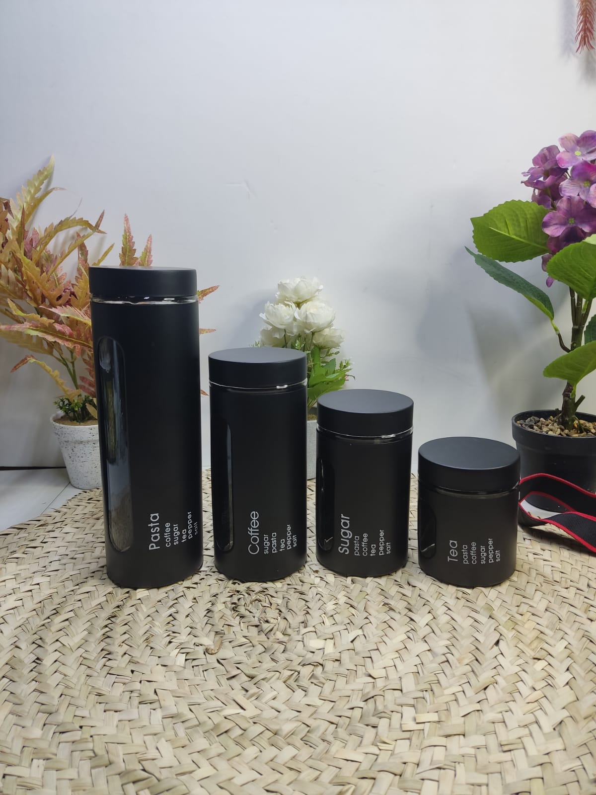 4pcs Glass Canister set