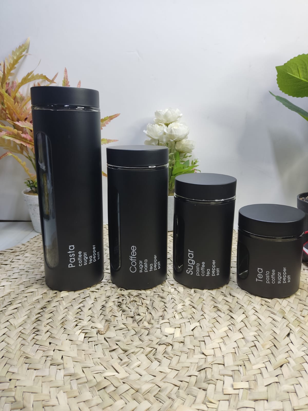 4pcs Glass Canister set