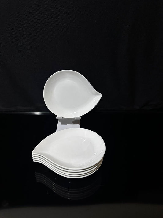 Stylish Oval flat porcelain plate styl4 - Diqqawi Plates