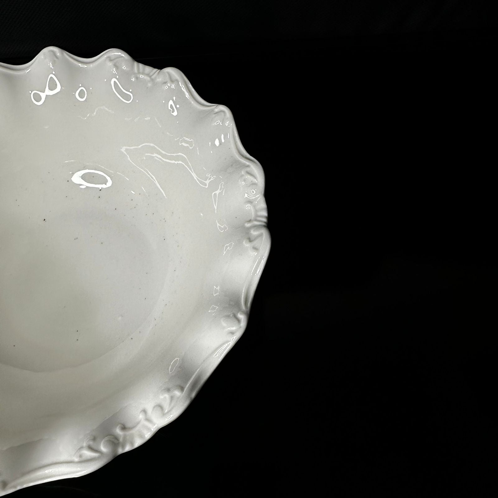 White Dish Bowl - styl-19 - Diqqawi Plates