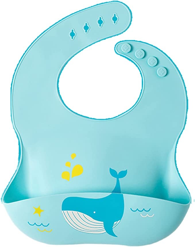silicone baby bib waterproof for babies and toddlers - Diqqawi Plates