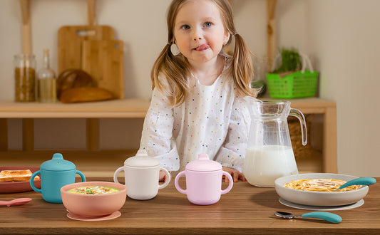 Silicone Cup for Toddler, Training Cup with Handles - 150ml - Diqqawi Plates