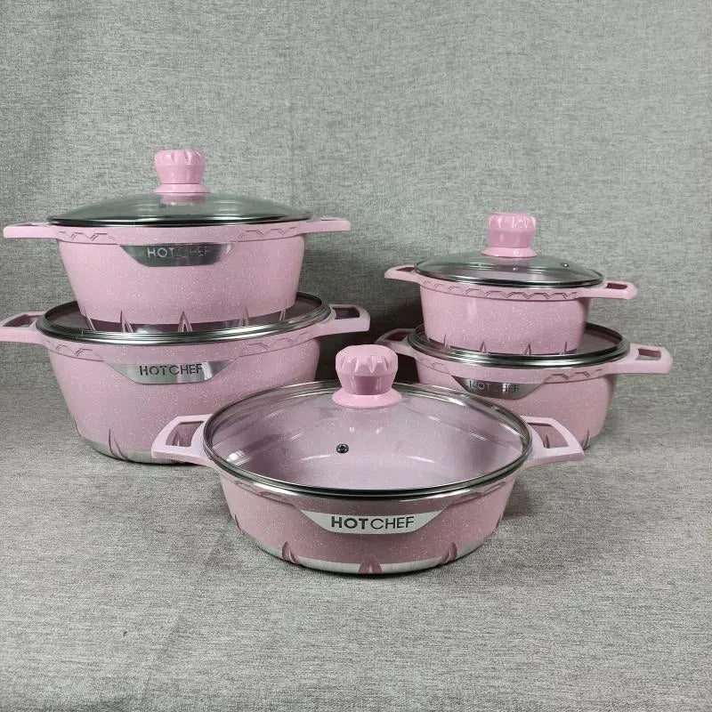 HotChef Eco-friendly Energy Saver Nonstick granite casserole - Diqqawi Plates