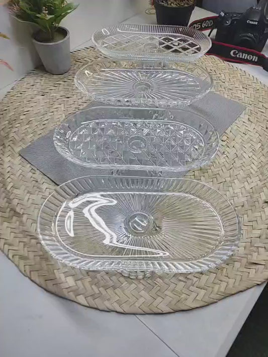 Glass Footed Stand for Cakes, Candies & Fruits