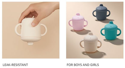 Silicone Cup for Toddler, Training Cup with Handles - 150ml - Diqqawi Plates