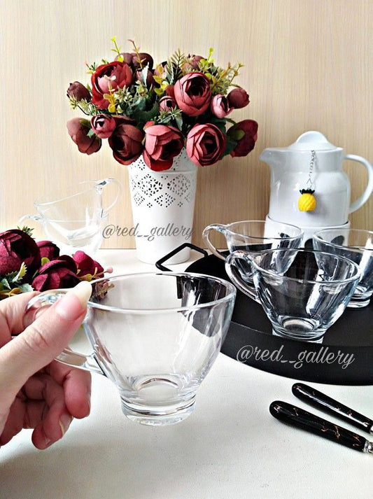 2pcs tea cup with handle model 64 - Diqqawi Plates