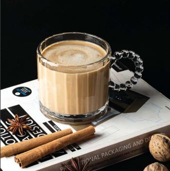 320ML Glass Tea cup with Handle - Diqqawi Plates