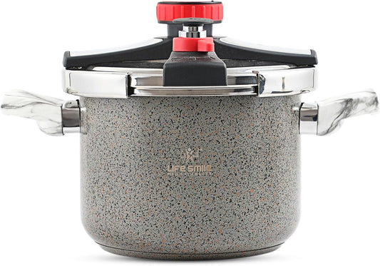 10L Stainless Steel Pressure Cooker with Granit Coating, Induction Bottom - Diqqawi Plates
