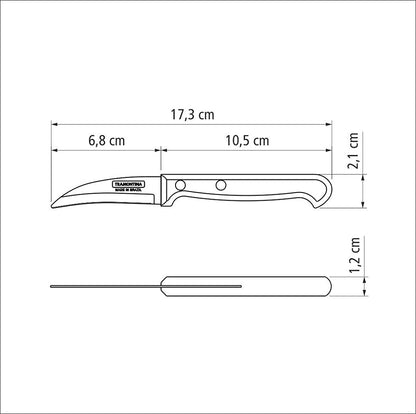 3 inch Peeling Knife Ultracorte - Diqqawi Plates