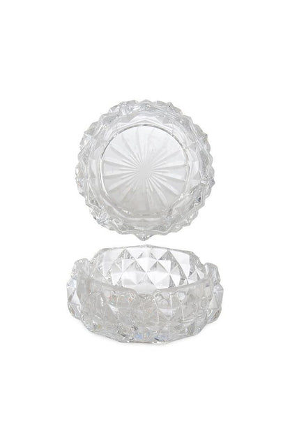 Round Glass Crystal Luxury Ashtray - Diqqawi Plates