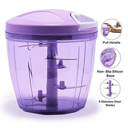 Manual vegetable chopper spin cutter styl2 - Diqqawi Plates