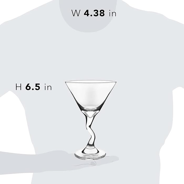 Zigzag Cocktail Glasse Martini Cocktail Glass - Diqqawi Plates