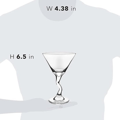 Zigzag Cocktail Glasse Martini Cocktail Glass - Diqqawi Plates