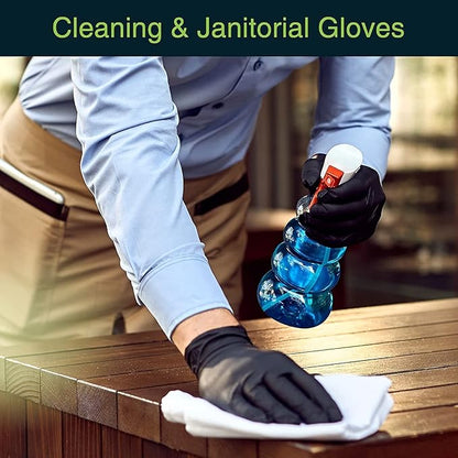 Falcon Black Vinyl Gloves – Powder-Free (100 Pcs) - Diqqawi Plates