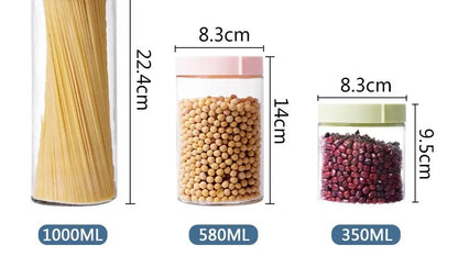 High Quality Glass Storage Jar with Lid - Diqqawi Plates