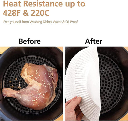 50 pcs Air Fryer Paper Liners - Diqqawi Plates
