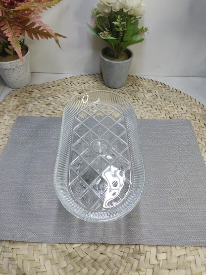 Glass Footed Stand for Cakes, Candies & Fruits
