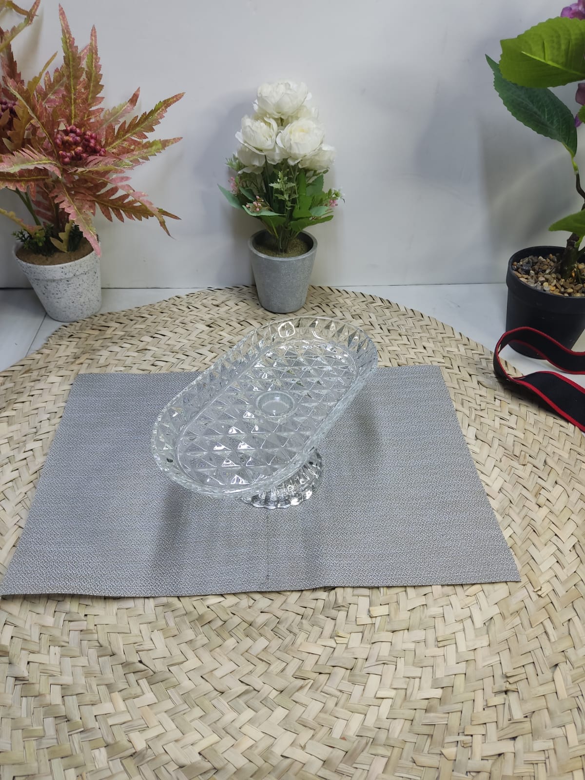 Glass Footed Stand for Cakes, Candies & Fruits