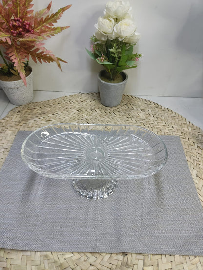 Glass Footed Stand for Cakes, Candies & Fruits