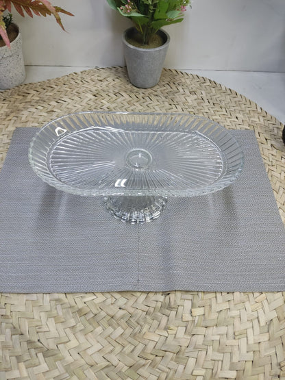 Glass Footed Stand for Cakes, Candies & Fruits
