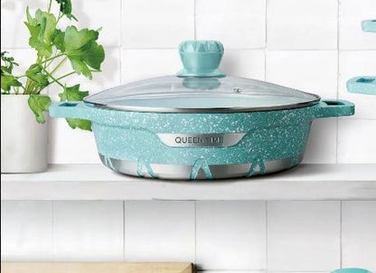 HotChef Eco-friendly Energy Saver Nonstick granite casserole - Diqqawi Plates