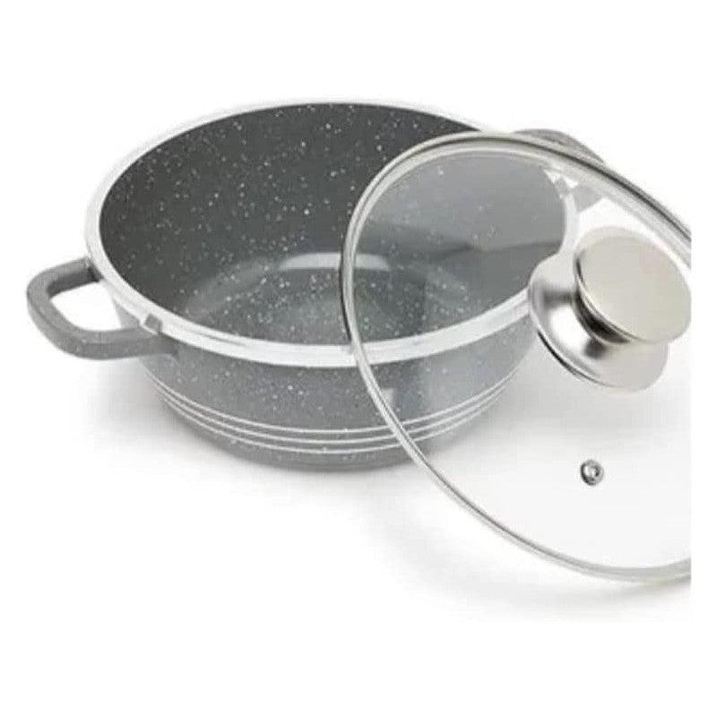 Eco-friendly Nonstick granite Low casserole 28 cm - Diqqawi Plates