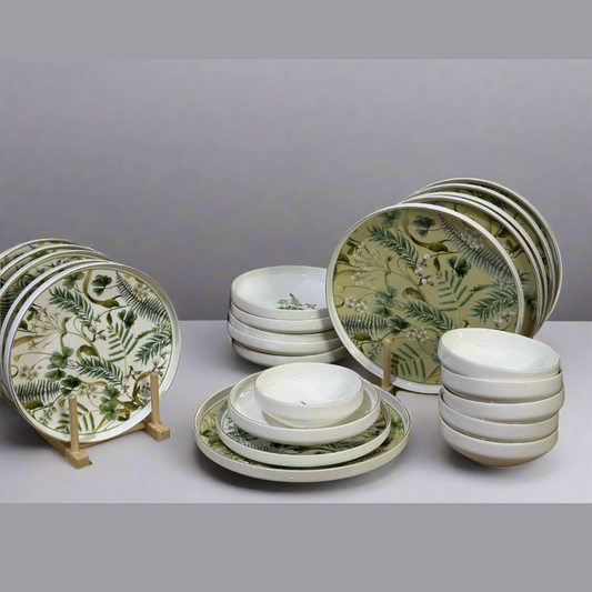 24pcs Dinner Set - Style 1 - Diqqawi Plates
