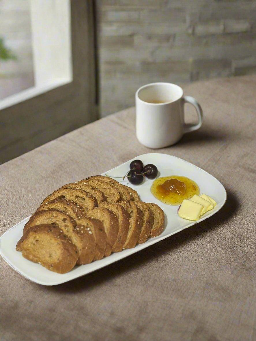 rectangular serving plate for breakfast- styl-1 - Diqqawi Plates