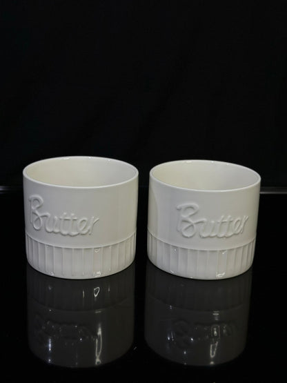 Medium Butter Bowl Container with Lid - Diqqawi Plates