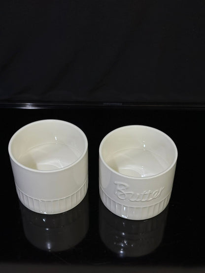 Medium Butter Bowl Container with Lid - Diqqawi Plates