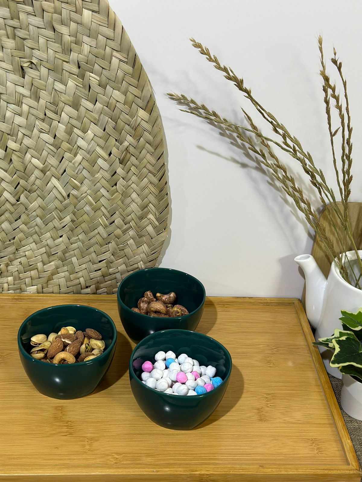 3 pcs set colored plate & bowls - Diqqawi Plates