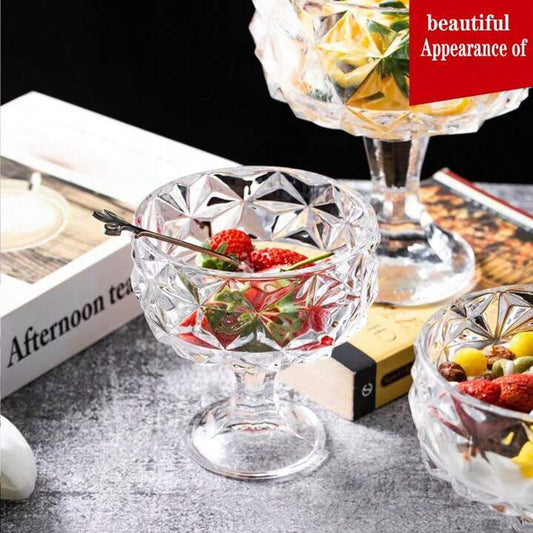 Glass Dessert Bowls 325ml - Diqqawi Plates