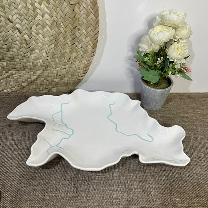 Irregular Stylish Porcelain Serving Platter styl1 - Diqqawi Plates