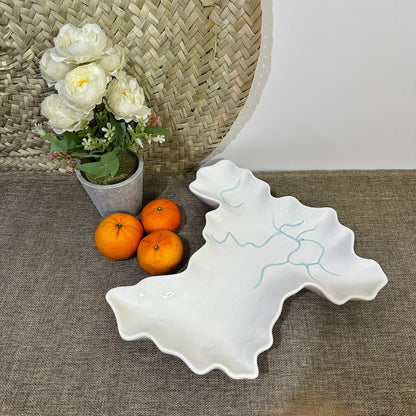 Irregular Stylish Porcelain Serving Platter styl5 - Diqqawi Plates